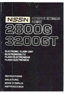Nissin 2800 G manual. Camera Instructions.